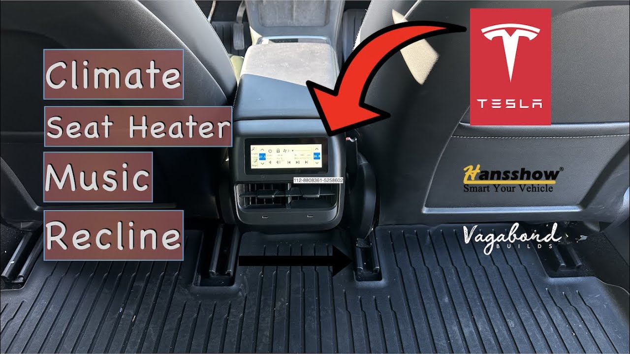 How to install Hansshow Rear Seats Climate Control Screen Tesla 3/Y