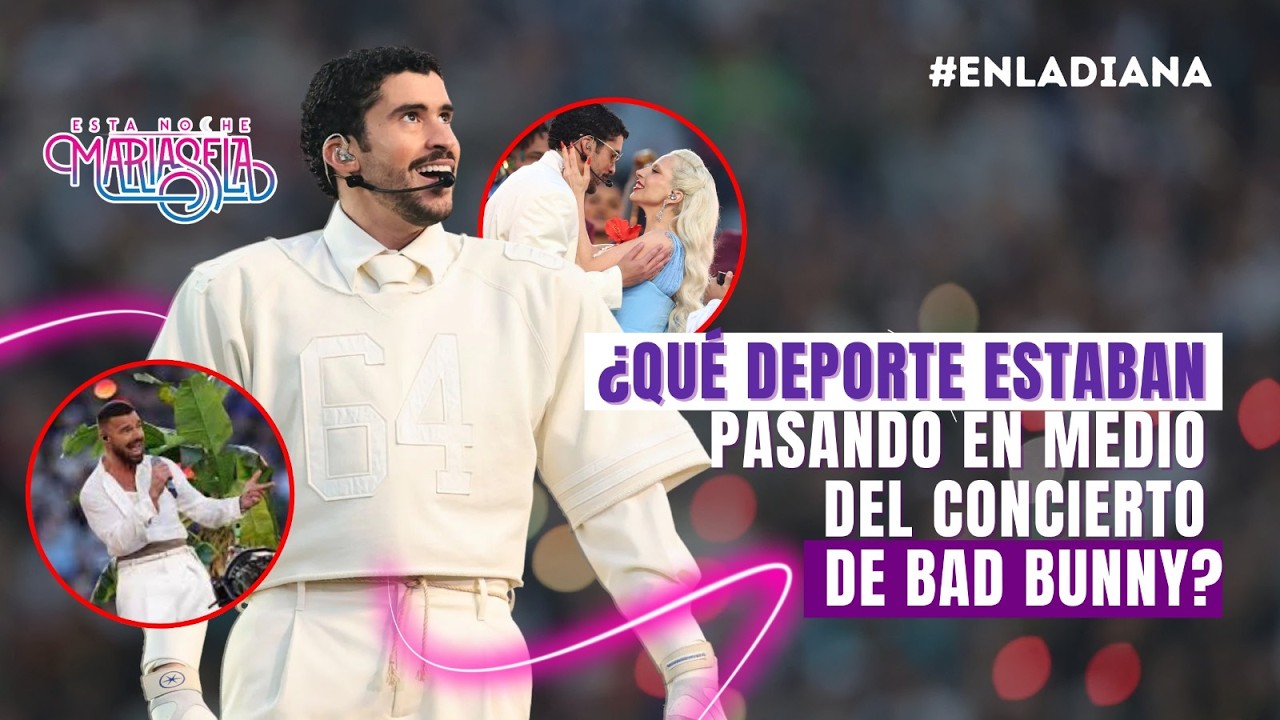 #EnLaDiana   BadBunny hace historia en el Super Bowl y ¡ solo hablando en español!
