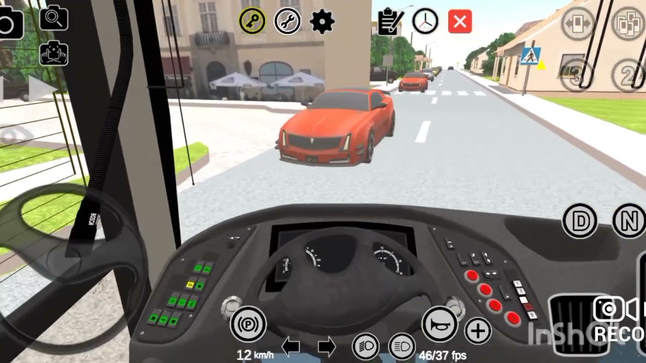 PBSU - Driving MAZ - 203.047 on line 3