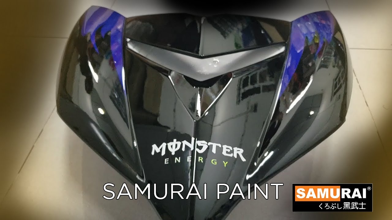 Cara Spray Yamaha Monster Energy - Samurai Paint Malaysia