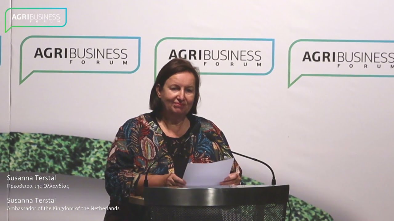 Terstal Susanna Ambassador, Kingdom of the Netherlands in Greece, in AgriBusiness Forum 2021-Athens