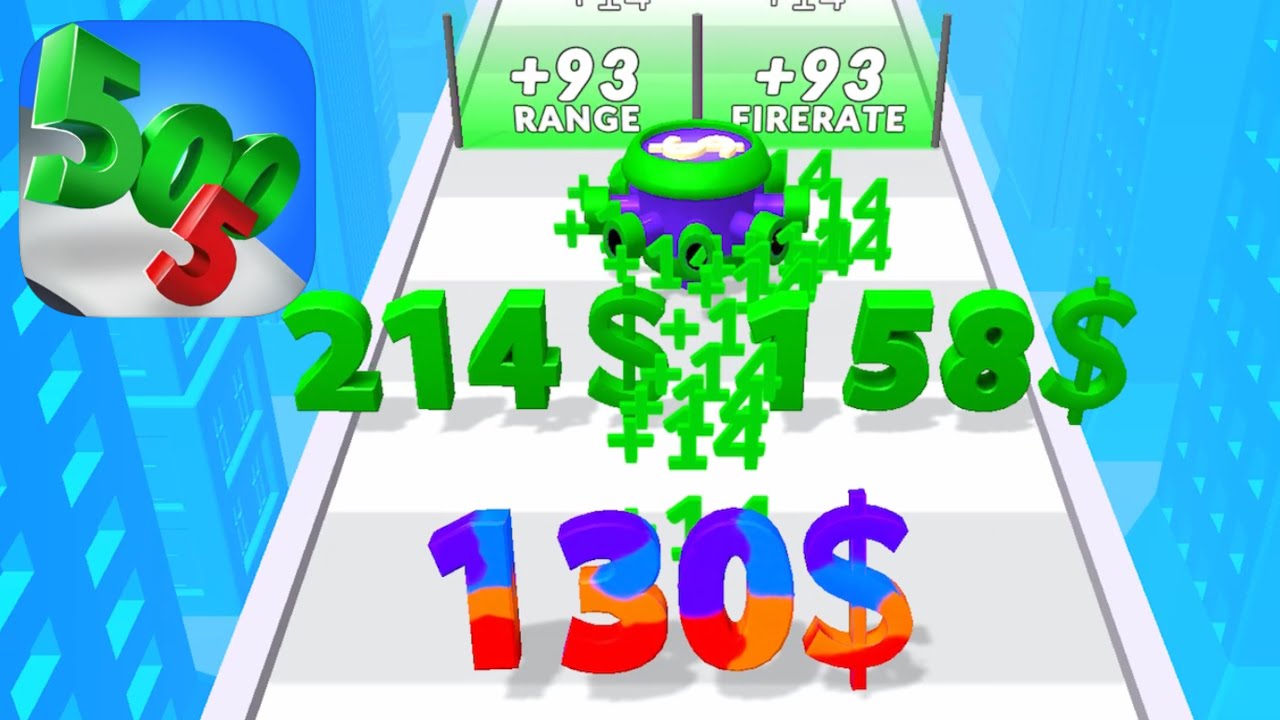 Digit Shooter - All Levels Gameplay Android, iOS