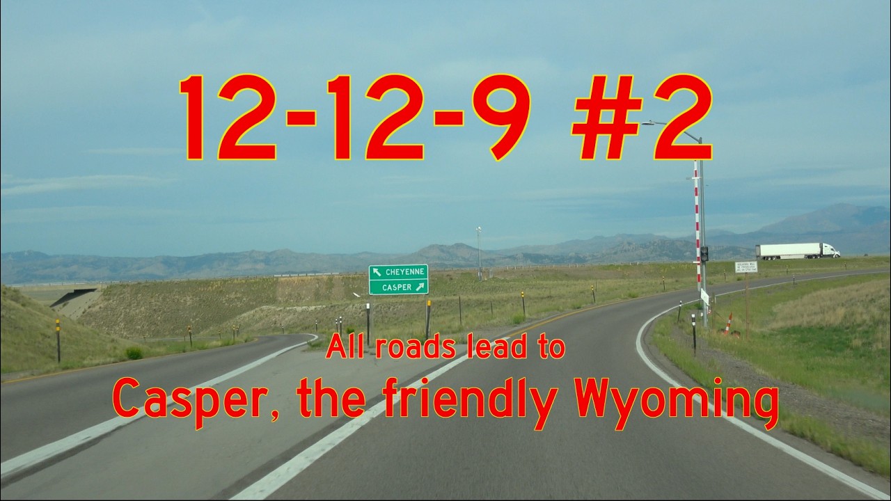 Driving to Casper, the friendly Wyoming