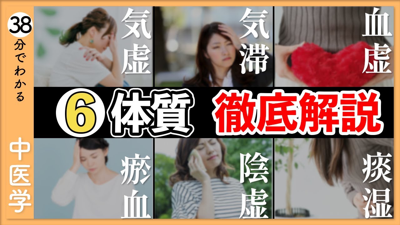 【総集編】不調を引き起こす６つの体質を徹底解説！【9割が知らない中医学】