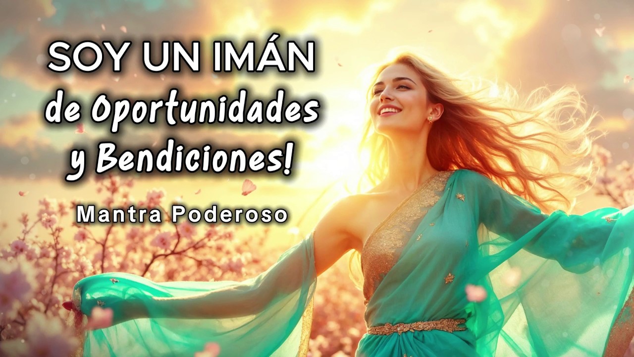 ✨ SOY UN IMÁN DE OPORTUNIDADES Y BENDICIONES | Mantra de Atracción, Confianza y Abundancia 🌺