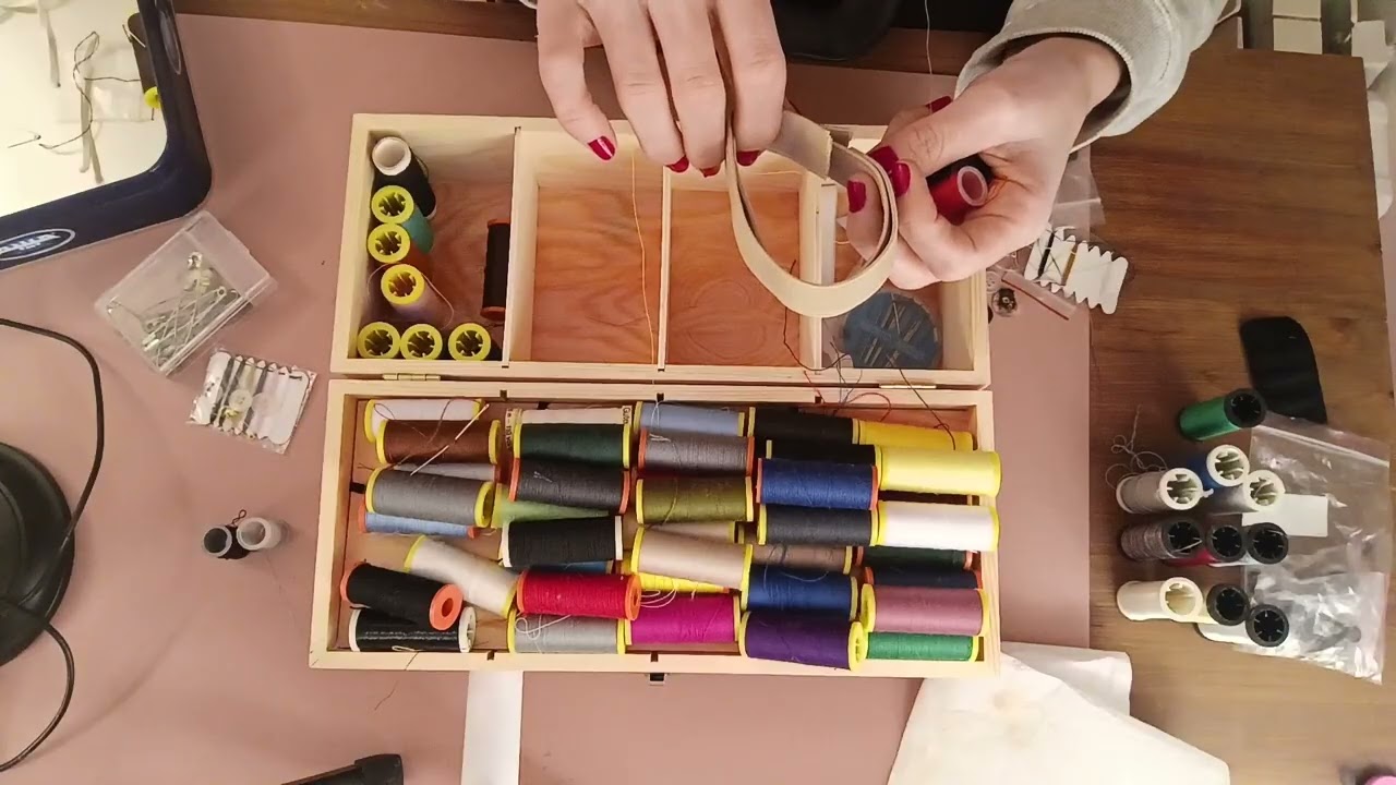 ASMR Ordenando Mi cajita de la costura #limpeza 