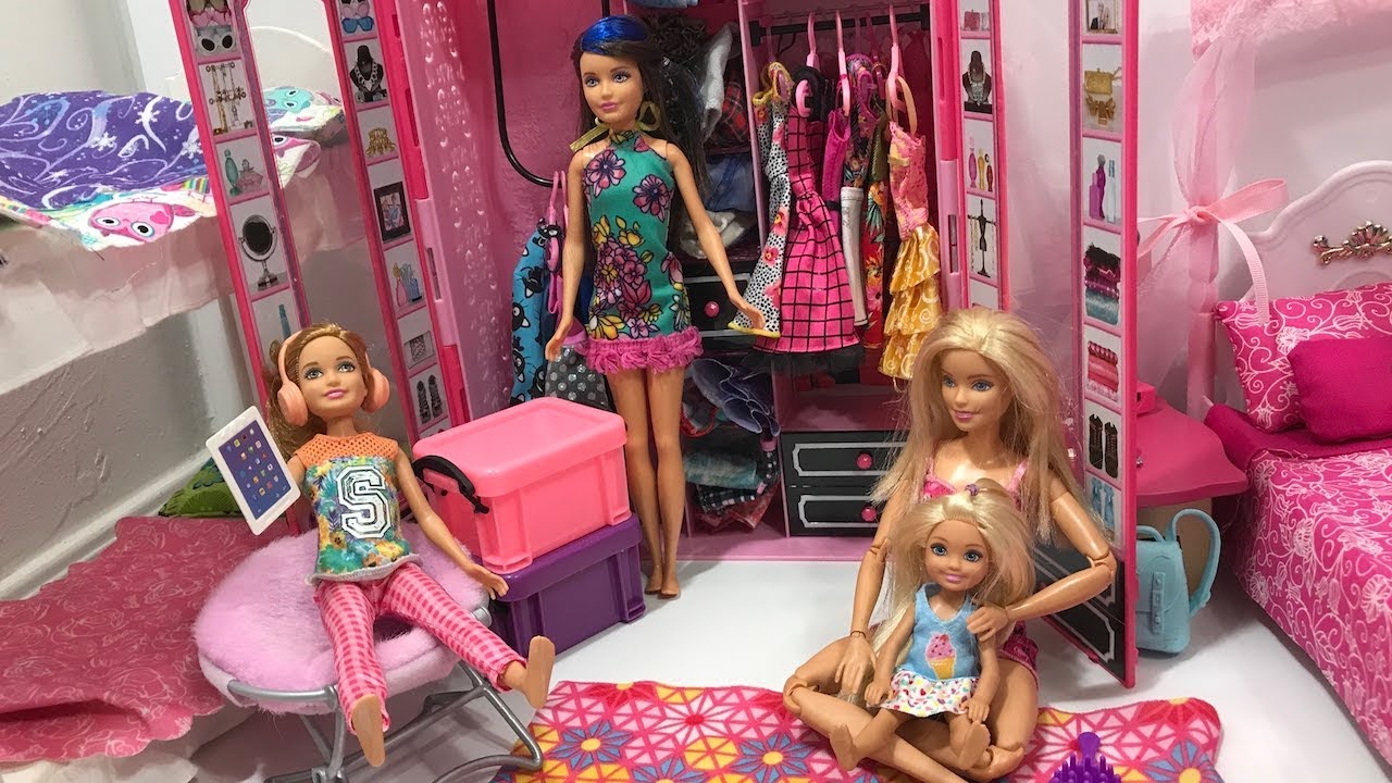 Barbie Sisters Bedroom Morning Routine!!