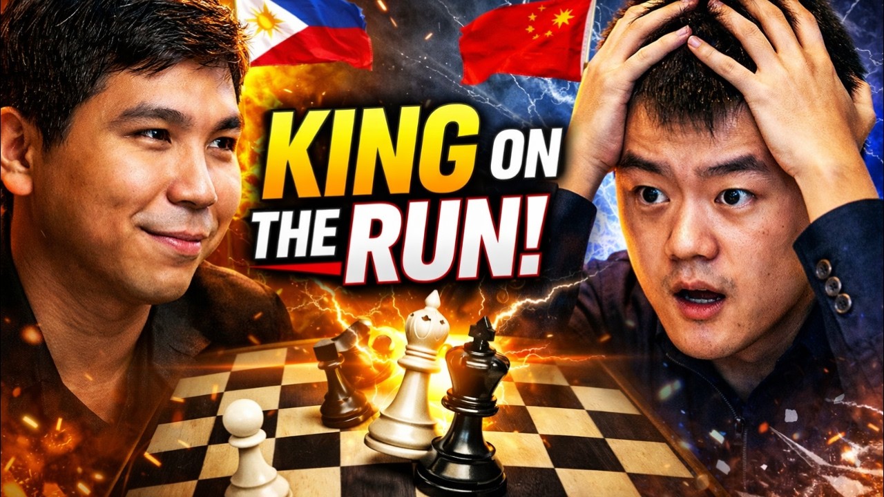 Wesley So Hunts Ding’s King Across the Board — A Ruthless Endgame Attack