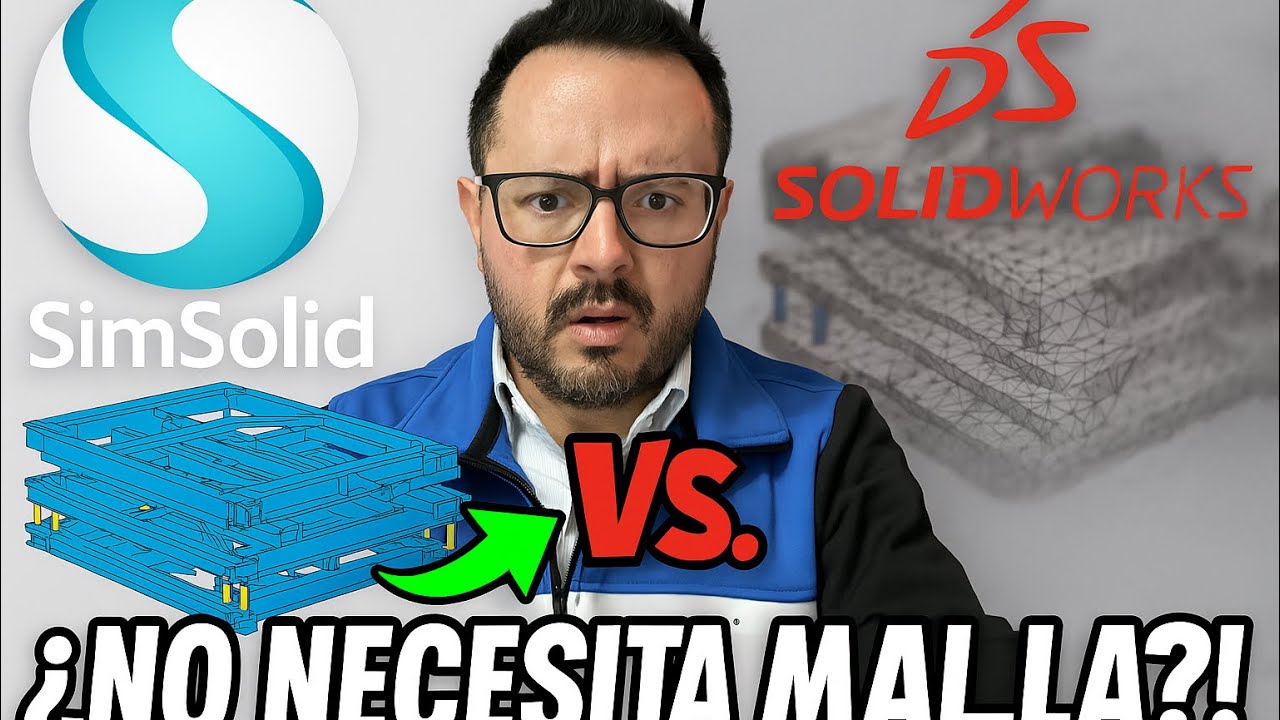 SimSolid vs. solidworks: ¡¿No necesita malla?!