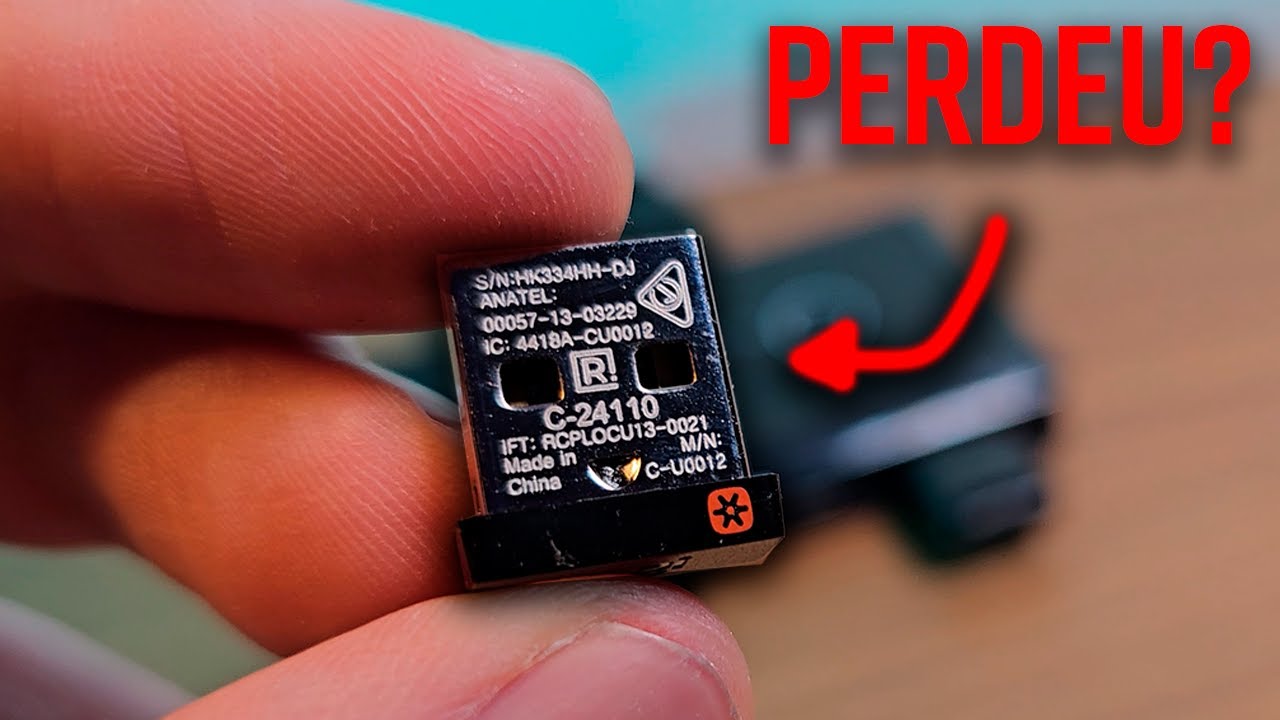 Perdeu o receptor do seu teclado ou mouse Logitech? Receptor Logitech Unifying USB