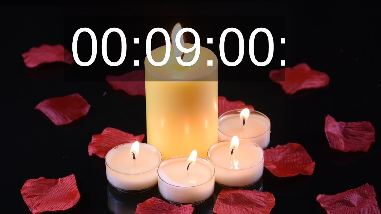 9 minute countdown (real candle video)
