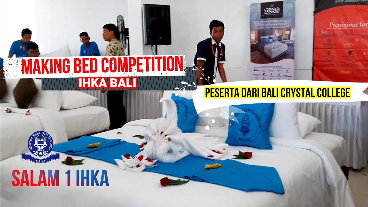 Making Bed and Towel Art Competition IHKA Bali - Housekeeping