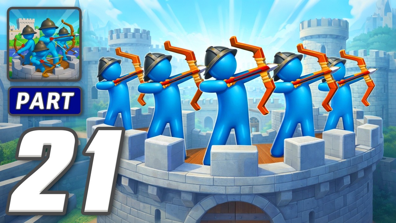 Archery Bastions: Castle War - Gameplay Walkthrough Part 21 - Archers Guard The Realm (iOS, Android)
