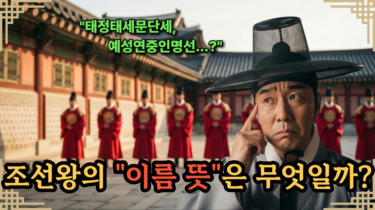 [한국사] 단종은 왜 '단'종일까? 조선 왕 이름에 숨겨진 진짜 의미, 묘호 총정리 1부