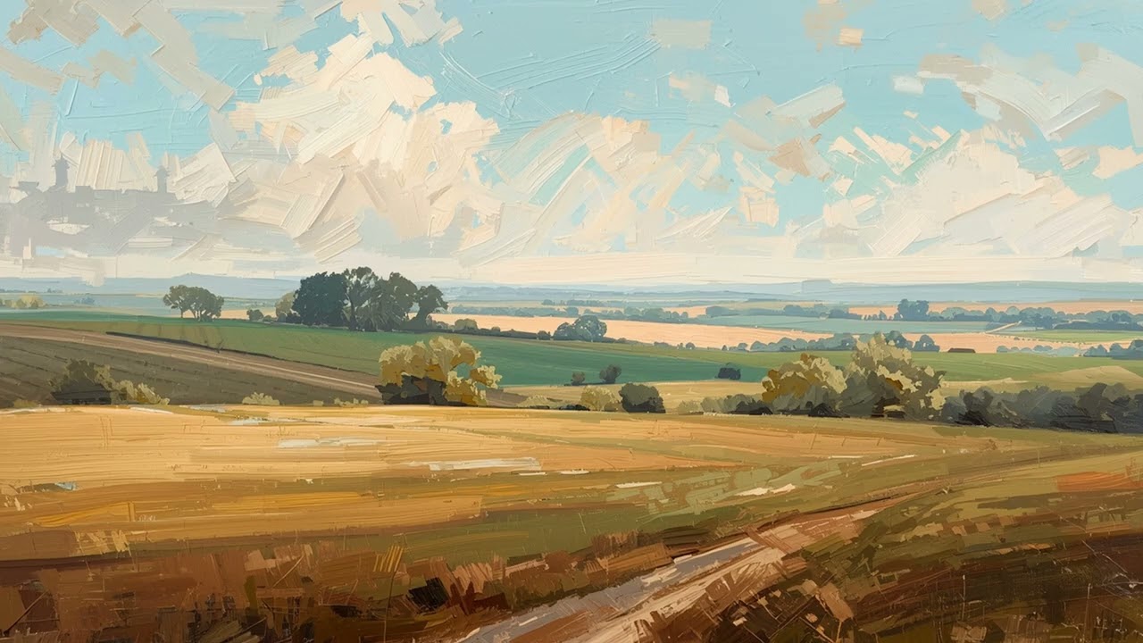 Turn Your TV Into Art  Quiet Farmland and Village Scenery  2 Hours  4K