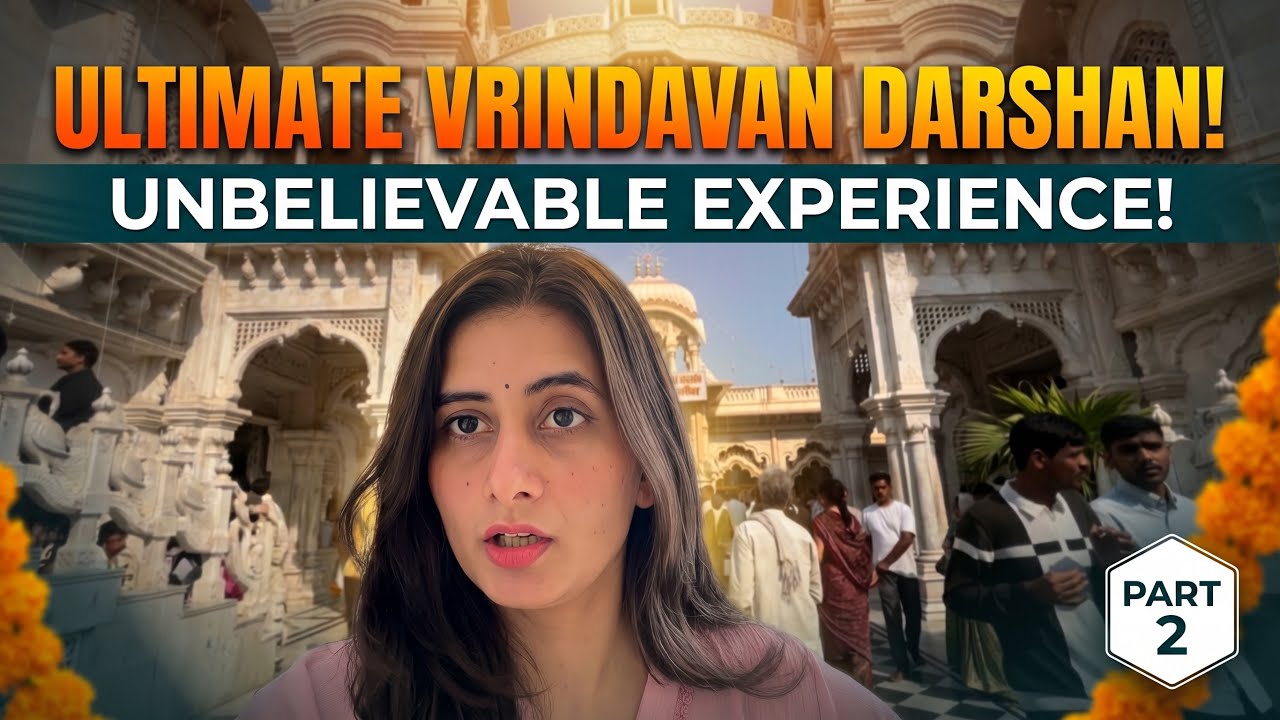 Vrindavan Darshan Vlog Part 2 🙏 | Prem Mandir, Banke Bihari Ji & ishkon temple 