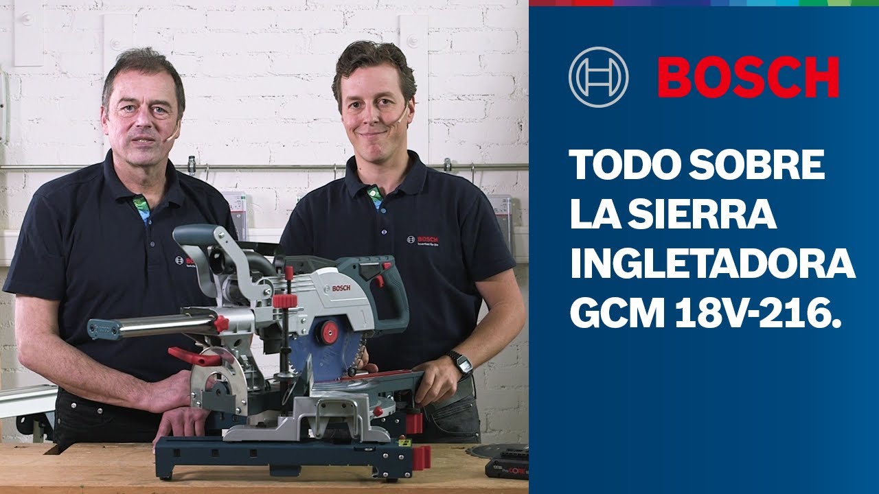 Todo sobre la sierra ingletadora GCM 18V-216 BITURBO Brushless de Bosch Professional