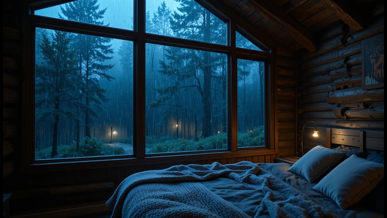 Intense Rainstorm Sounds for Sleep | Heavy Rain White Noise for Relaxation & Study