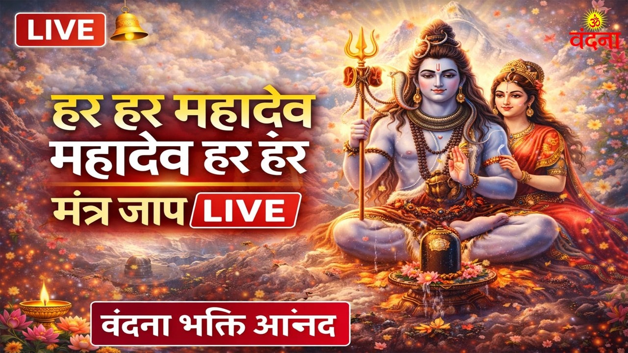 🔴 LIVE | हर हर महादेव महादेव हर हर | शिव मंत्र जाप LIVE | Powerful Shiva Mantra Chanting