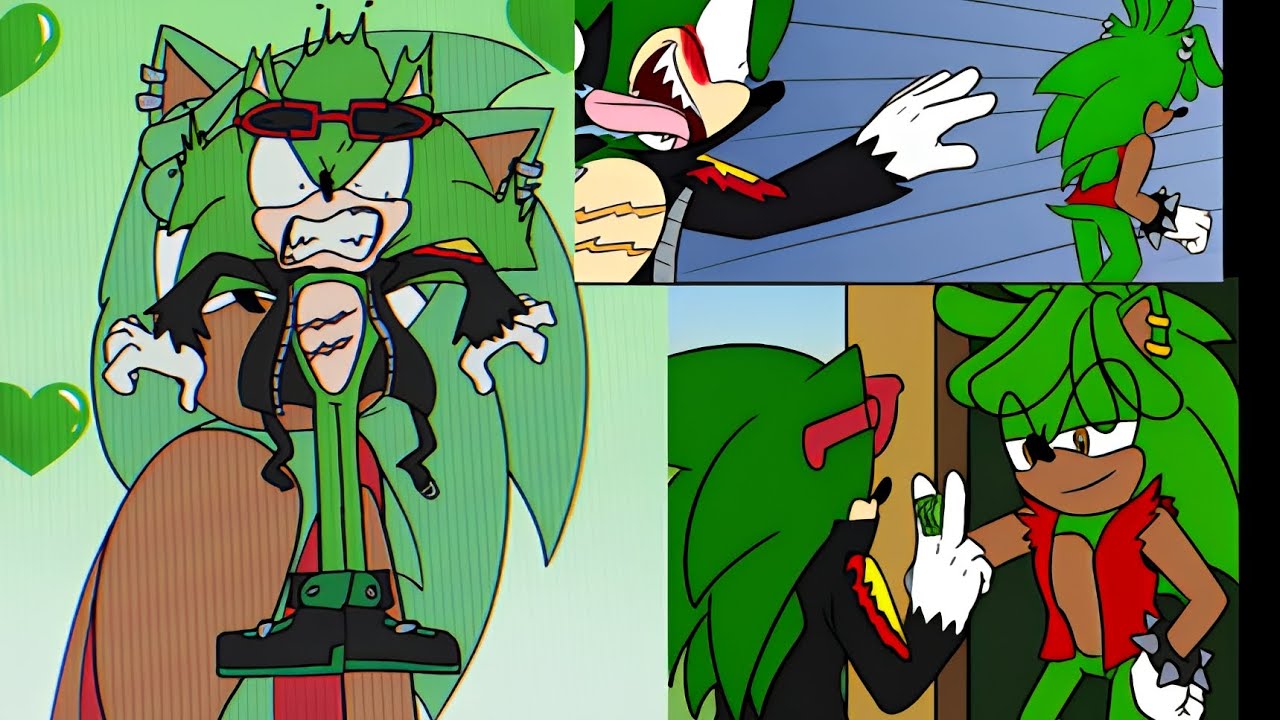 Scourge in Love 💚Manourge💚 Manic x Scourge Comic Dub + Animation ♡ Sonic AU Series 1