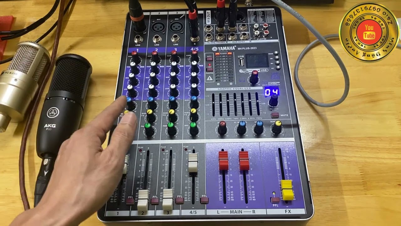 Hướng Dẫn Hiệu Chỉnh Mixer M4 Thu Âm Hát Live Cực Hay