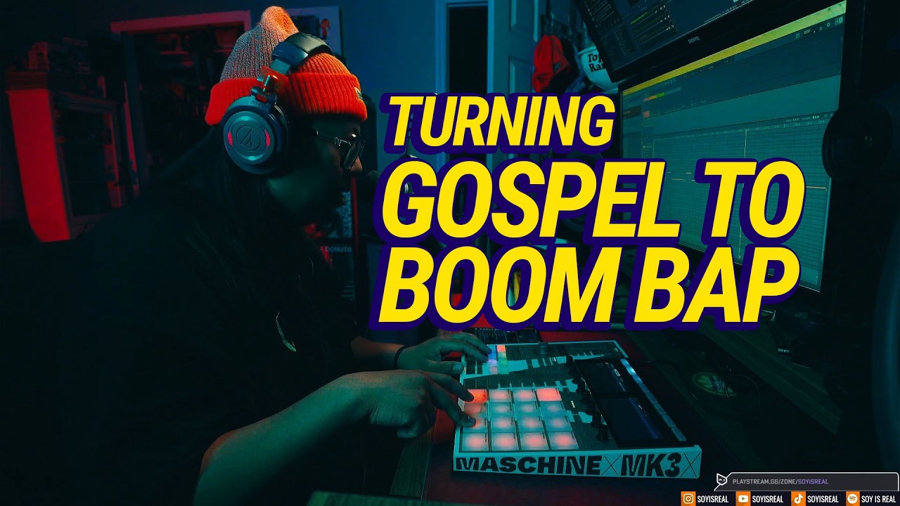TURNING GOSPEL INTO AN EPIC BANGER | VINYL BOOM BAP FLIP ON MASCHINE MK3