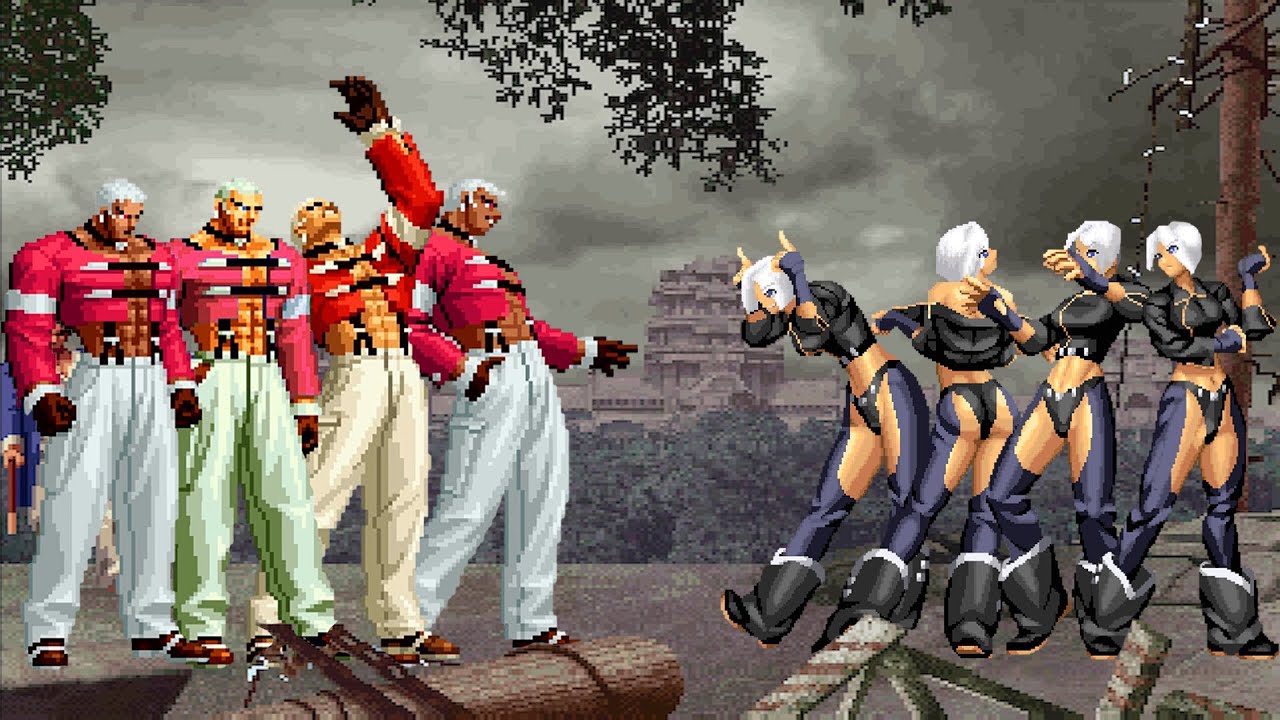 [KOF Mugen] Yashiro Nanakase Team vs Angel Team