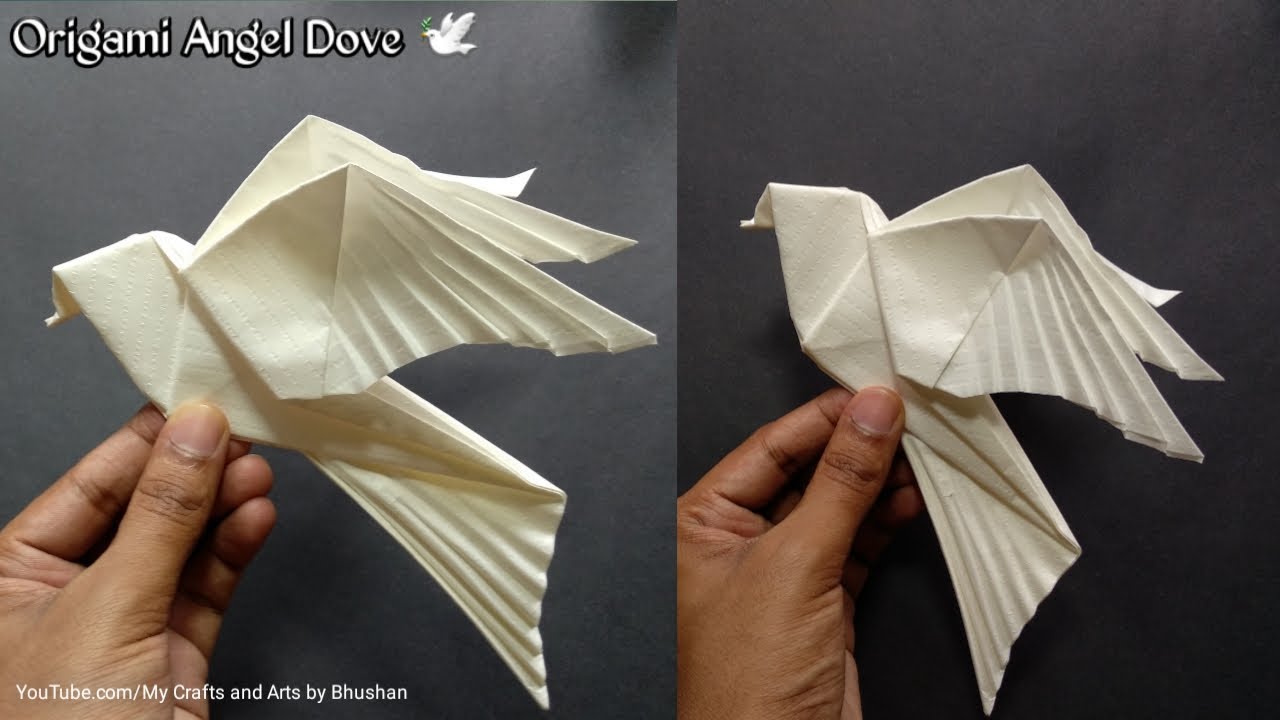 How to make an origami Dove 🕊? || Origami Angel Dove 🕊