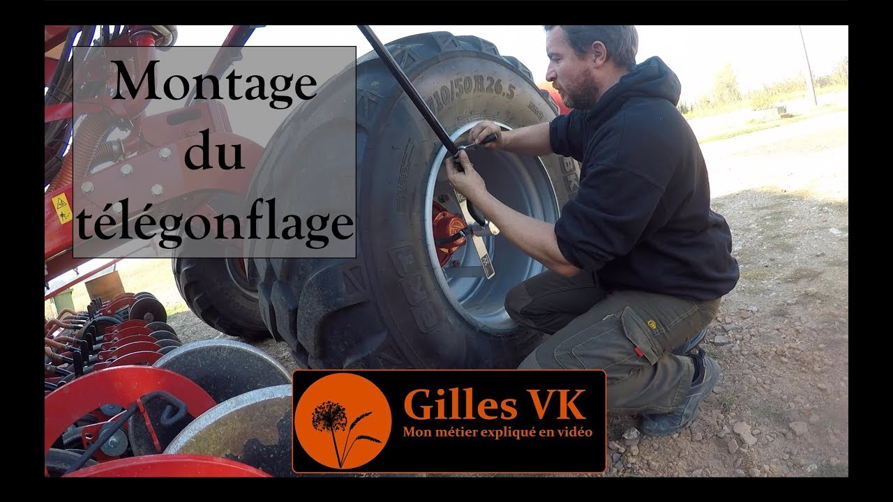 Montage du  télégonflage sur mon semoir !