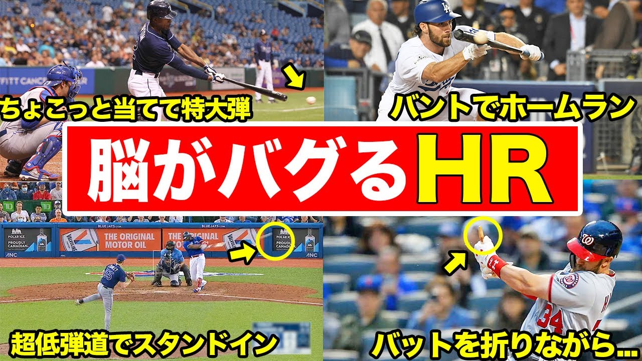 【もはやゲーム】なんでそれが入るんだ!?!? 理解不能なホームランをまとめてみた!!
