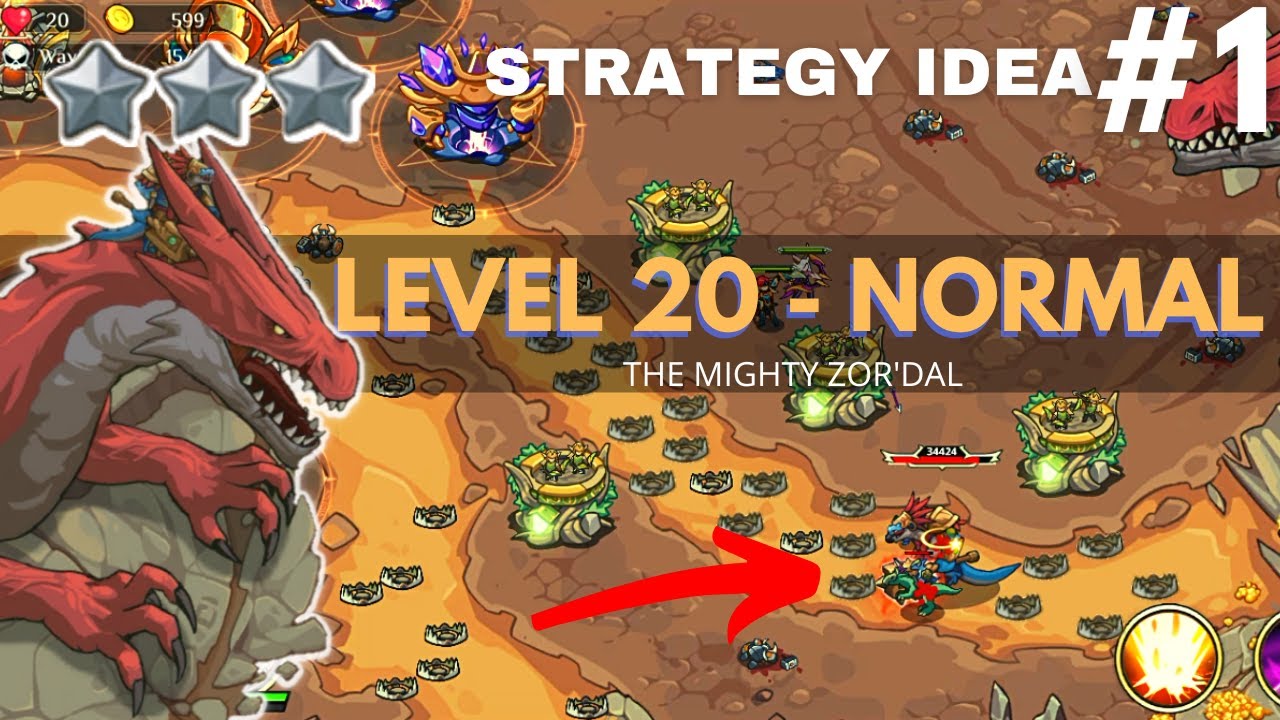 Kingdom War TD: Level 20 NORMAL / Idea no.1 / GAMEPLAY  / GUIDE / WALKTHROUGH / Legends Defense