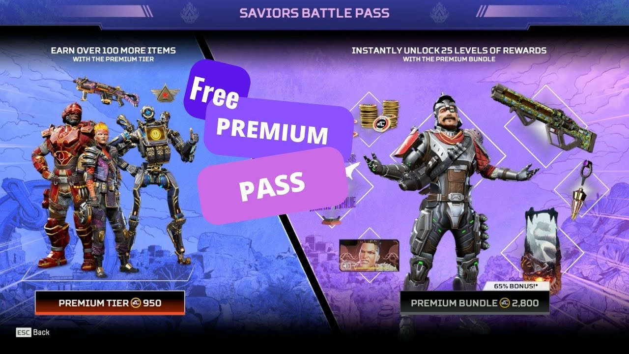 Apex Legends - Unlocking Battle Pass from free Apex coins