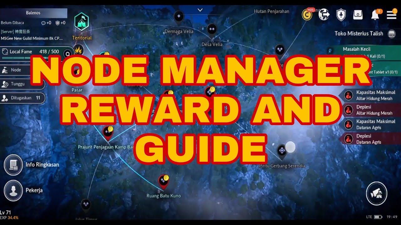 Guide Node Manager Reward = Silver, Boss Stamp, ACC RED, ARMOR RED WOWW 😏😮 ❗❗ Black Desert Mobile