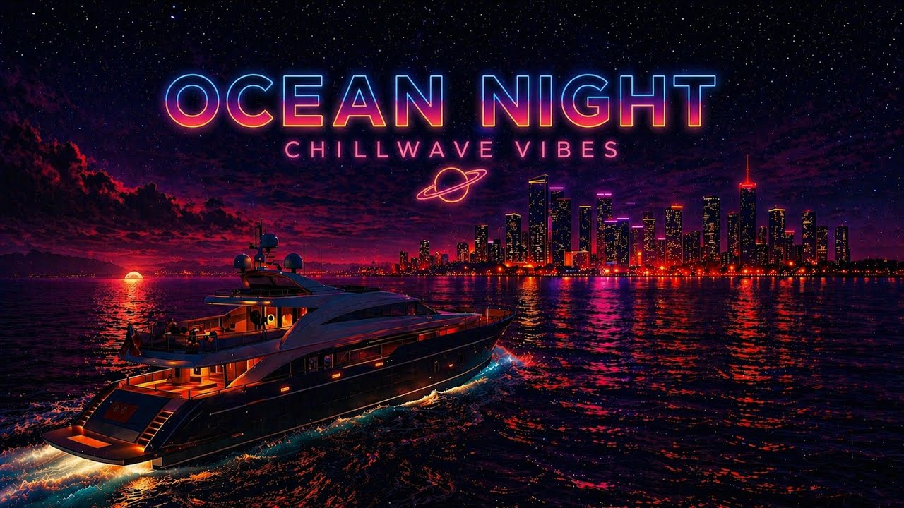 Midnight Yacht Cruise 🌌 | 80s Synthwave Ocean Night Mix