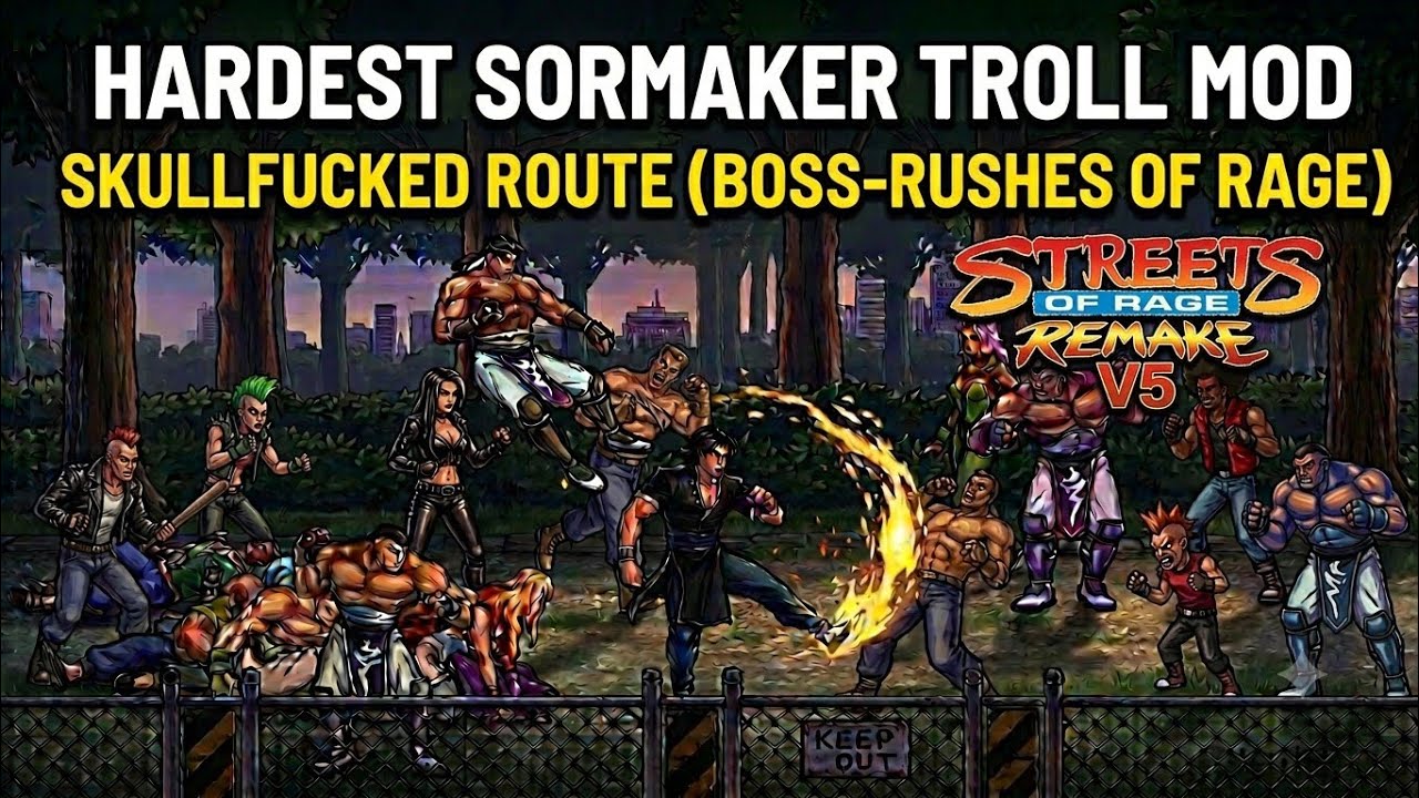 V5 HARDEST SorMaker TROLL MOD-Skullfucked Route (Boss Rushes Of Rage)