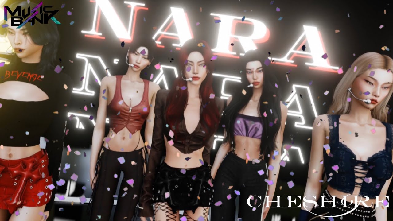 230618 MUSIC BANK | HiTEEN - 'CHESHIRE' (Sims 4 K-pop Dance Video)