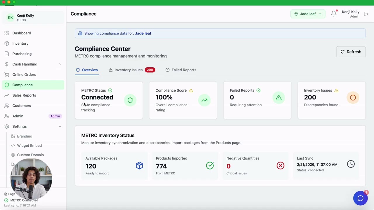 Connecting METRC Compliance
