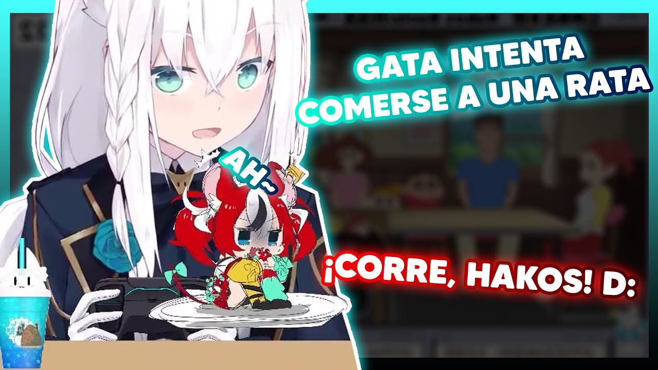FUBUKI INTENTA COMERSE A HAKOS!!!! [Hololive/ES Sub]