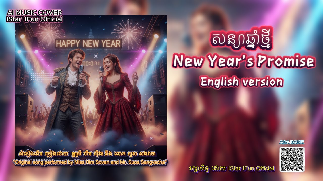 🔥បទល្បីTiktok▶️New year's Promise English Version/សន្យាឆ្នាំថ្មី​ ច្រៀងជាភាសាអង់គ្លេស AI music cover