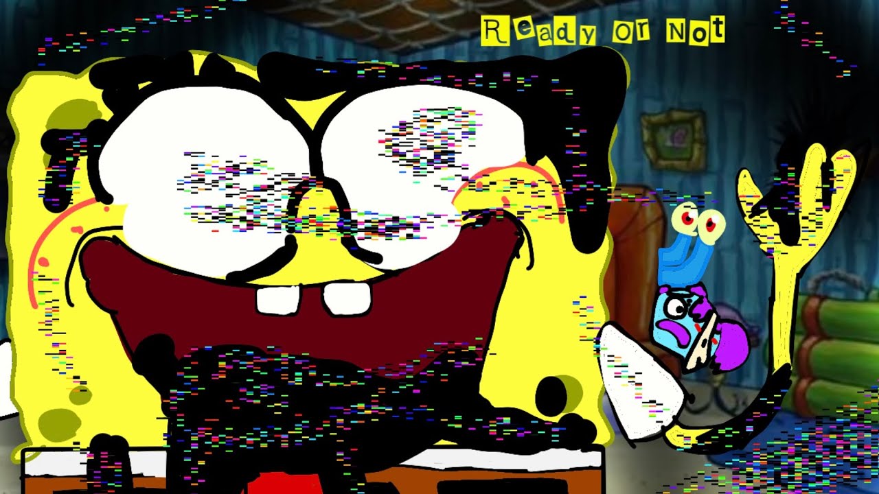 Corrupted SpongeBob [ Mod name: Ready or not ] Friday night Funkin’ MOD