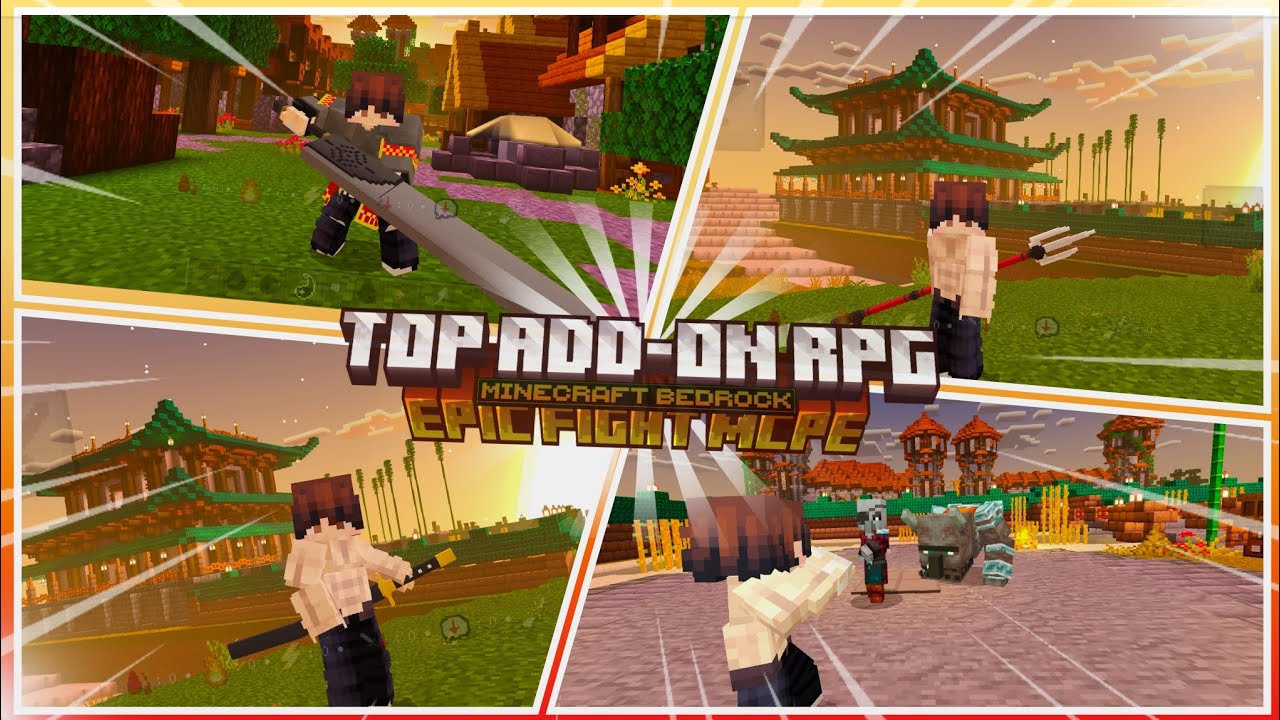 ADDON EPIC FIGHT VERSI MCPE BEDROCK ROLEFRAME UPDATE