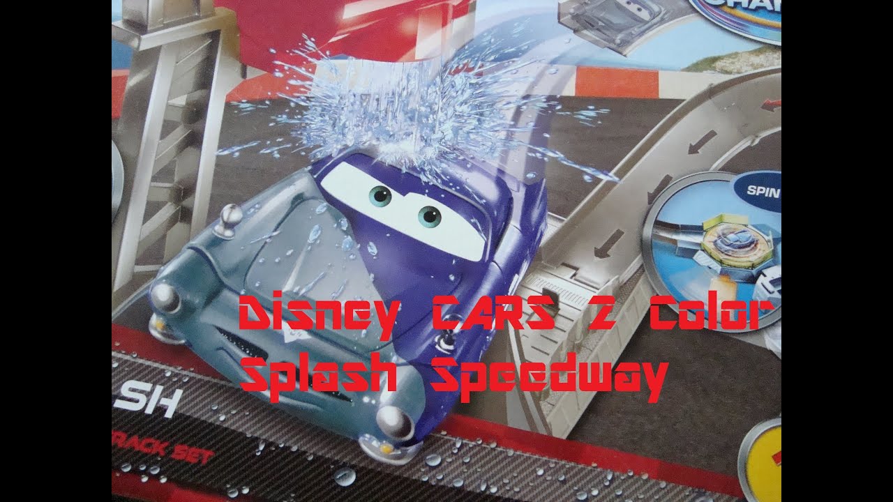 Disney CARS 2 Color Splash Speedway Toy Review plus HOTWHEELS color change