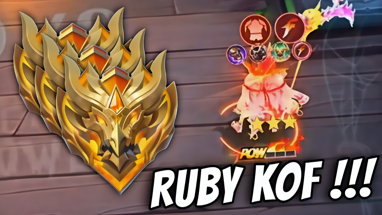 RUBY WITH UNLIMITED SKILL IS BROKEN!! MAGIC CHESS GO GO BEST STRATEGY 