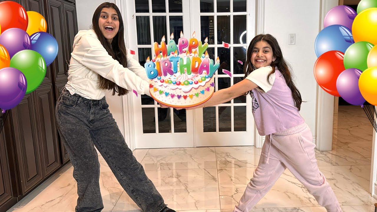 Deema and Sally prepared a Happy Birthday Cake for Dad