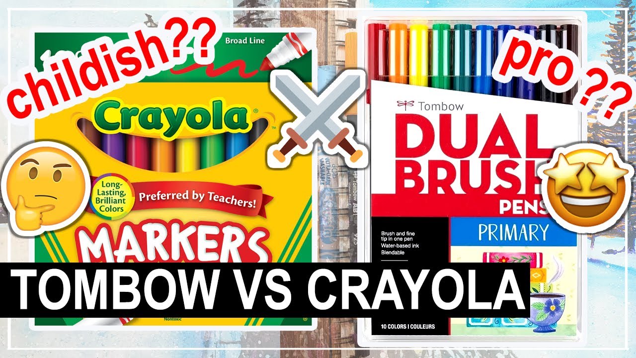 Tombow vs Crayola Markers (Can They Seriously Compare?!)