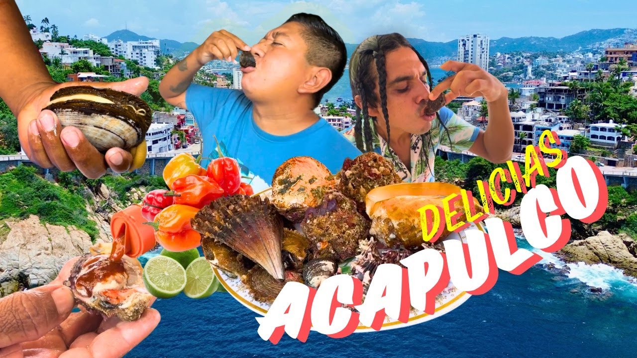 Mariscos y botanas ACAPULQUEÑAS !Las delicias más baratas, sabrosas y exóticas del puerto! 🔥🤤🌴