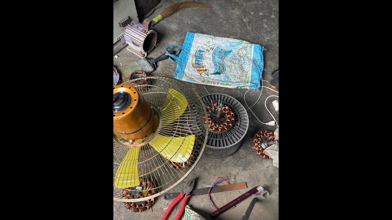 Live selling fan and connection fitting stand fan, front coil fitting Verma electrical