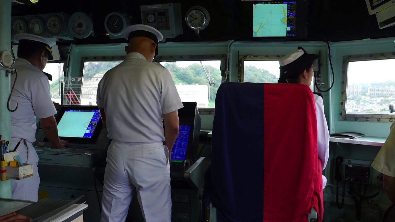 出港用意！ 多用途支援艦えんしゅうの艦橋より 2019.10.6