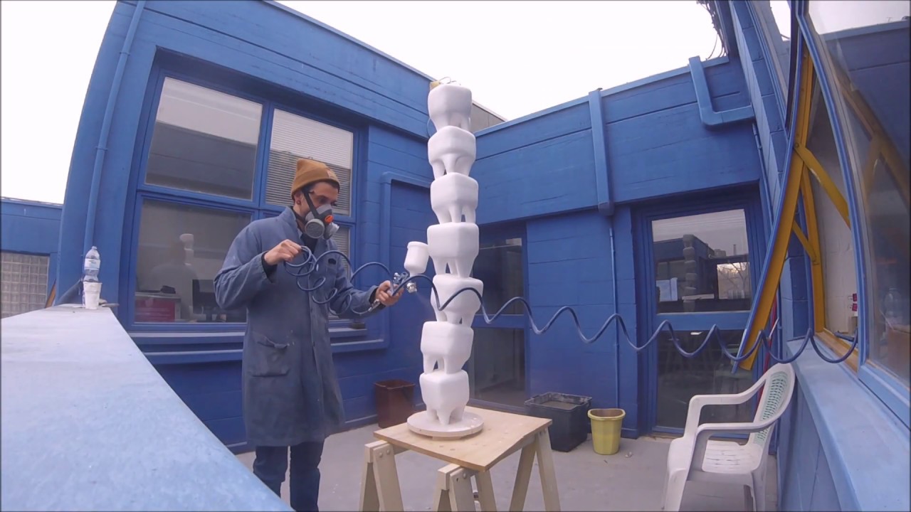 assemblaggio teeth lamp