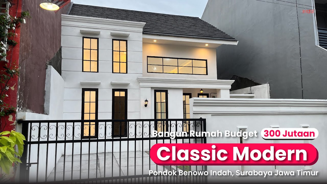 Bangun Rumah Classic Modern Semewah Ini Cuma 300 Jutaan Aja? Bikin Penasaran!!!